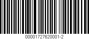 Código de barras (EAN, GTIN, SKU, ISBN): '00001727620001-2'