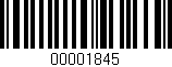 Código de barras (EAN, GTIN, SKU, ISBN): '00001845'