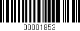 Código de barras (EAN, GTIN, SKU, ISBN): '00001853'