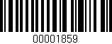Código de barras (EAN, GTIN, SKU, ISBN): '00001859'
