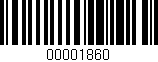 Código de barras (EAN, GTIN, SKU, ISBN): '00001860'