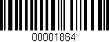 Código de barras (EAN, GTIN, SKU, ISBN): '00001864'
