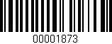 Código de barras (EAN, GTIN, SKU, ISBN): '00001873'