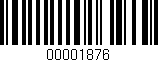 Código de barras (EAN, GTIN, SKU, ISBN): '00001876'