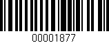 Código de barras (EAN, GTIN, SKU, ISBN): '00001877'