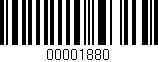 Código de barras (EAN, GTIN, SKU, ISBN): '00001880'