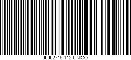 Código de barras (EAN, GTIN, SKU, ISBN): '00002719-112-UNICO'