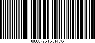 Código de barras (EAN, GTIN, SKU, ISBN): '00002723-16-UNICO'