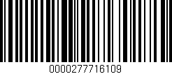 Código de barras (EAN, GTIN, SKU, ISBN): '0000277716109'