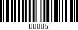 Código de barras (EAN, GTIN, SKU, ISBN): '00005'