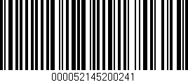 Código de barras (EAN, GTIN, SKU, ISBN): '000052145200241'