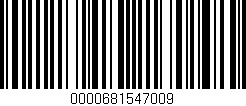 Código de barras (EAN, GTIN, SKU, ISBN): '0000681547009'