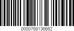 Código de barras (EAN, GTIN, SKU, ISBN): '0000789136662'