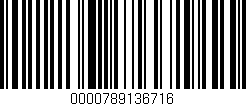 Código de barras (EAN, GTIN, SKU, ISBN): '0000789136716'