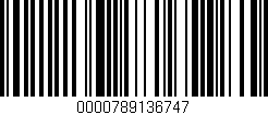 Código de barras (EAN, GTIN, SKU, ISBN): '0000789136747'