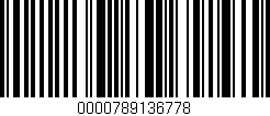 Código de barras (EAN, GTIN, SKU, ISBN): '0000789136778'