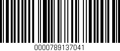 Código de barras (EAN, GTIN, SKU, ISBN): '0000789137041'
