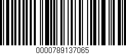 Código de barras (EAN, GTIN, SKU, ISBN): '0000789137065'