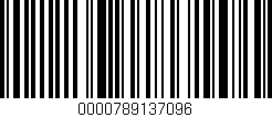 Código de barras (EAN, GTIN, SKU, ISBN): '0000789137096'