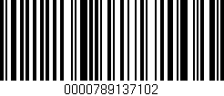 Código de barras (EAN, GTIN, SKU, ISBN): '0000789137102'