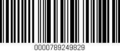 Código de barras (EAN, GTIN, SKU, ISBN): '0000789249829'