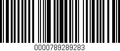 Código de barras (EAN, GTIN, SKU, ISBN): '0000789289283'
