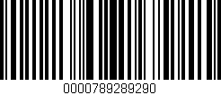 Código de barras (EAN, GTIN, SKU, ISBN): '0000789289290'