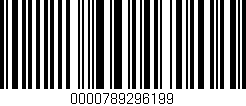 Código de barras (EAN, GTIN, SKU, ISBN): '0000789296199'