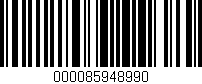 Código de barras (EAN, GTIN, SKU, ISBN): '000085948990'
