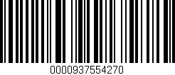 Código de barras (EAN, GTIN, SKU, ISBN): '0000937554270'