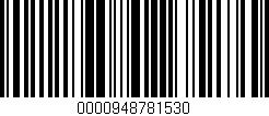 Código de barras (EAN, GTIN, SKU, ISBN): '0000948781530'