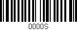 Código de barras (EAN, GTIN, SKU, ISBN): '0000S'