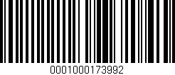 Código de barras (EAN, GTIN, SKU, ISBN): '0001000173992'