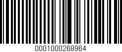 Código de barras (EAN, GTIN, SKU, ISBN): '0001000268964'