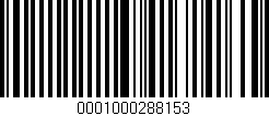 Código de barras (EAN, GTIN, SKU, ISBN): '0001000288153'