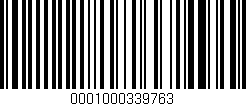 Código de barras (EAN, GTIN, SKU, ISBN): '0001000339763'