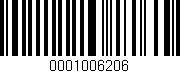 Código de barras (EAN, GTIN, SKU, ISBN): '0001006206'