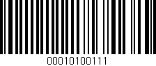 Código de barras (EAN, GTIN, SKU, ISBN): '00010100111'