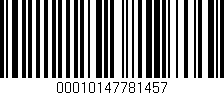 Código de barras (EAN, GTIN, SKU, ISBN): '00010147781457'