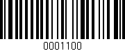 Código de barras (EAN, GTIN, SKU, ISBN): '0001100'