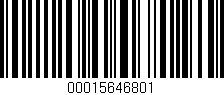 Código de barras (EAN, GTIN, SKU, ISBN): '00015646801'