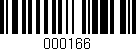 Código de barras (EAN, GTIN, SKU, ISBN): '000166'