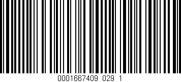 Código de barras (EAN, GTIN, SKU, ISBN): '0001667409_029_1'