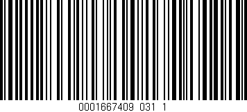Código de barras (EAN, GTIN, SKU, ISBN): '0001667409_031_1'