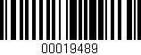 Código de barras (EAN, GTIN, SKU, ISBN): '00019489'