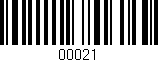 Código de barras (EAN, GTIN, SKU, ISBN): '00021'