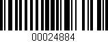 Código de barras (EAN, GTIN, SKU, ISBN): '00024884'