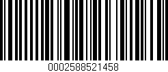 Código de barras (EAN, GTIN, SKU, ISBN): '0002588521458'