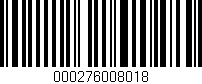 Código de barras (EAN, GTIN, SKU, ISBN): '000276008018'