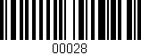 Código de barras (EAN, GTIN, SKU, ISBN): '00028'
